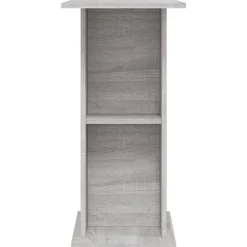 Vidaxl -aquariumkast -grijs -60.5 X 36 X 72.5 Cm -bewerkt Hout