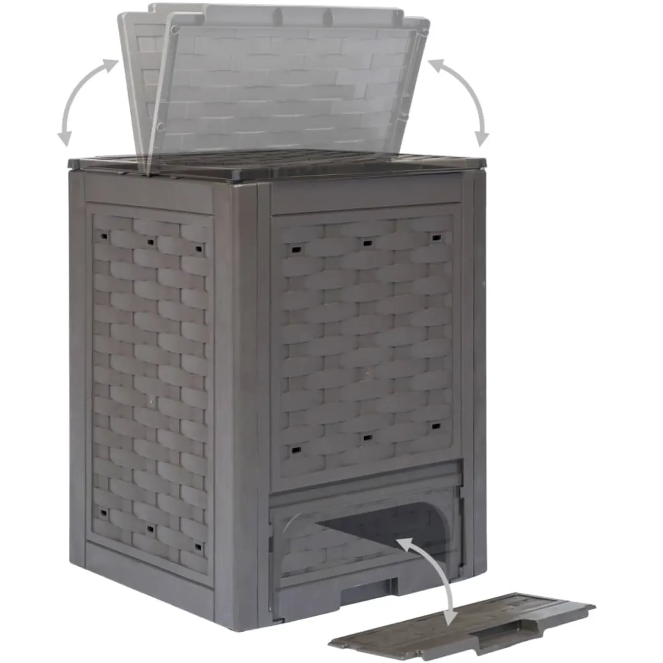Vidaxl-compostbak-300-l-60x60x83-cm-kunststof-rattan-bruin