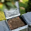 Vidaxl -compostbak -zwart -1200 L -kunststof