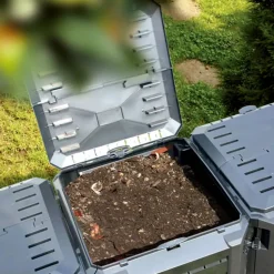 Vidaxl -compostbak -zwart -1200 L -kunststof
