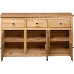 vidaXL Dressoir 1 Bruin Houten Dressoir