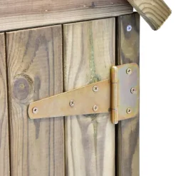vidaXL Gereedschapsschuur 69 Bruin 69,5 X 32 X 178 Cm Houten Schuur