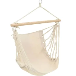 vidaXL hangstoel creme 185x125cm