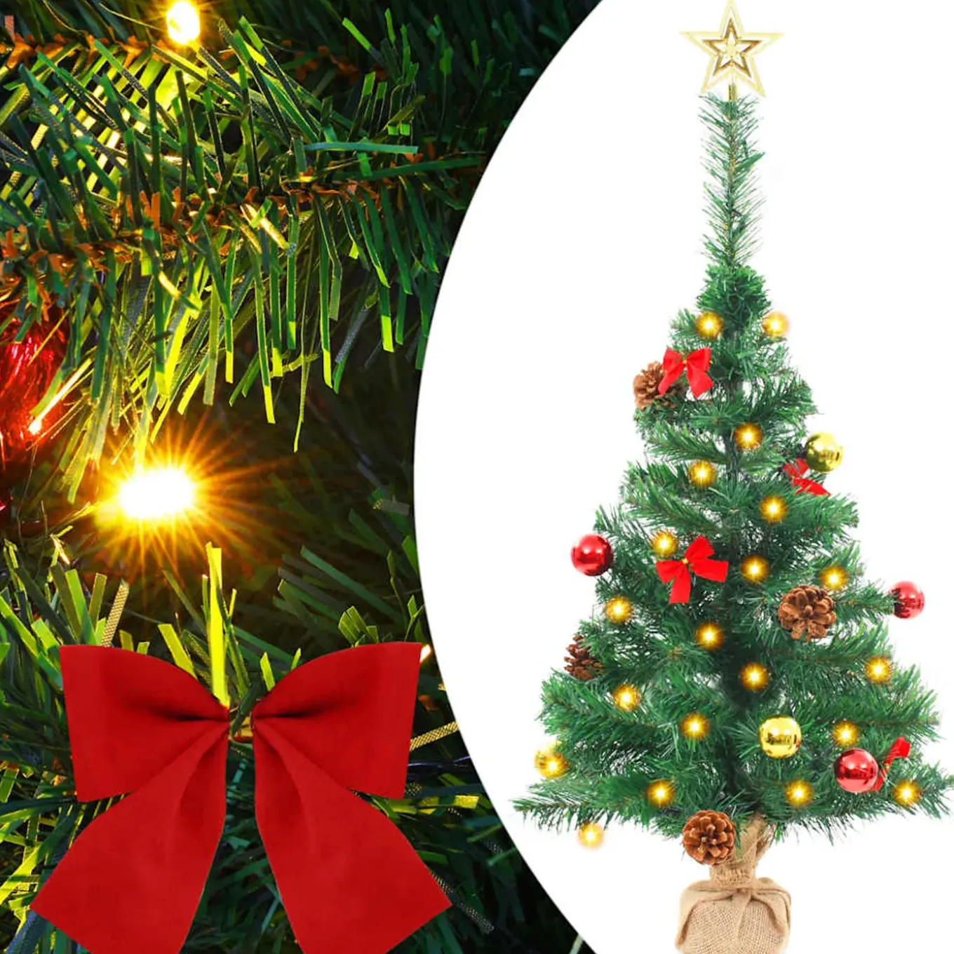 Vidaxl -kerstboom -groen -pvc