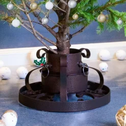 Vidaxl -kerstboomstandaard -zilver -29 X 29 X 15.5 Cm -metaal