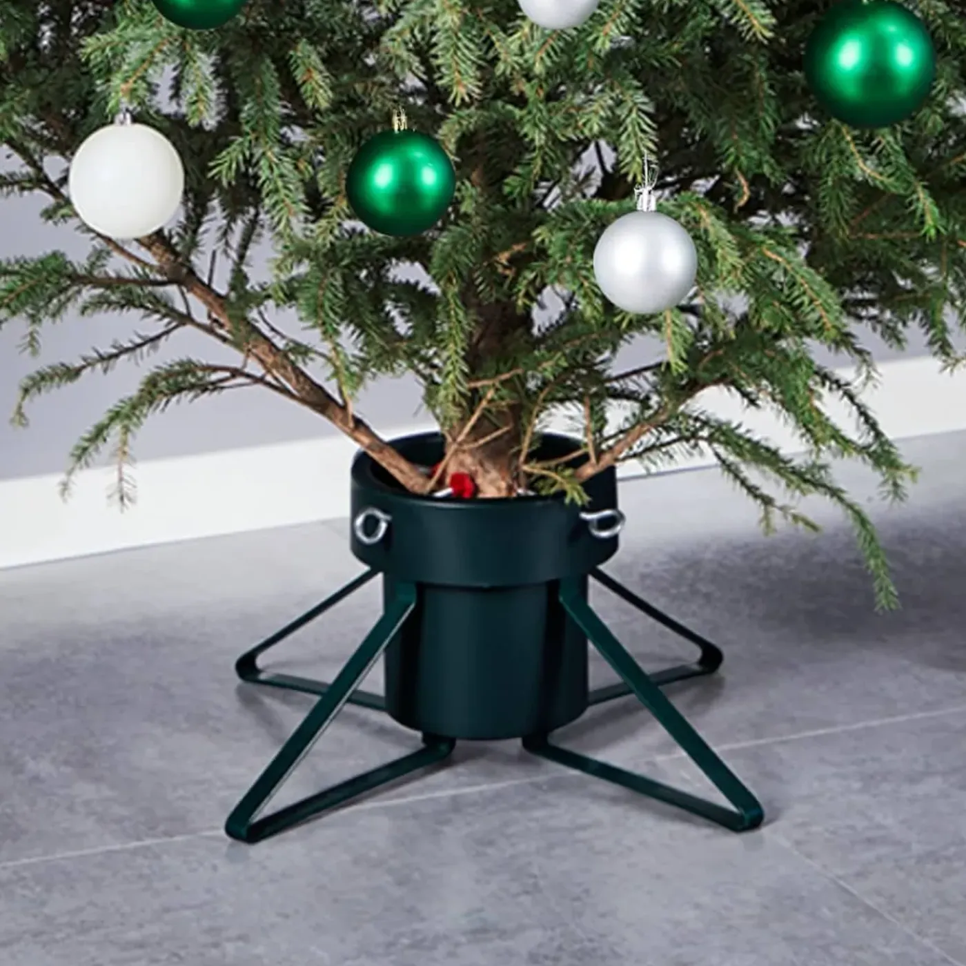 vidaXL -kerstboomstandaard -zwart -metaal