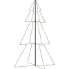 Vidaxl -kerstkegelboom -wit -180 X 118 Cm -metaal