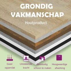 Vidaxl - Kledingkast - 2 Deuren 2 Lades - Sonoma Oak - 80x52x180 Cm
