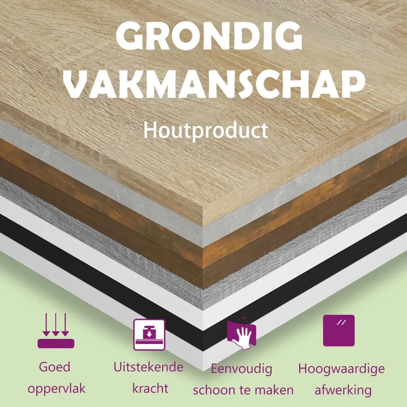 Vidaxl - Kledingkast - 2 Deuren 2 Lades - Sonoma Oak - 80x52x180 Cm