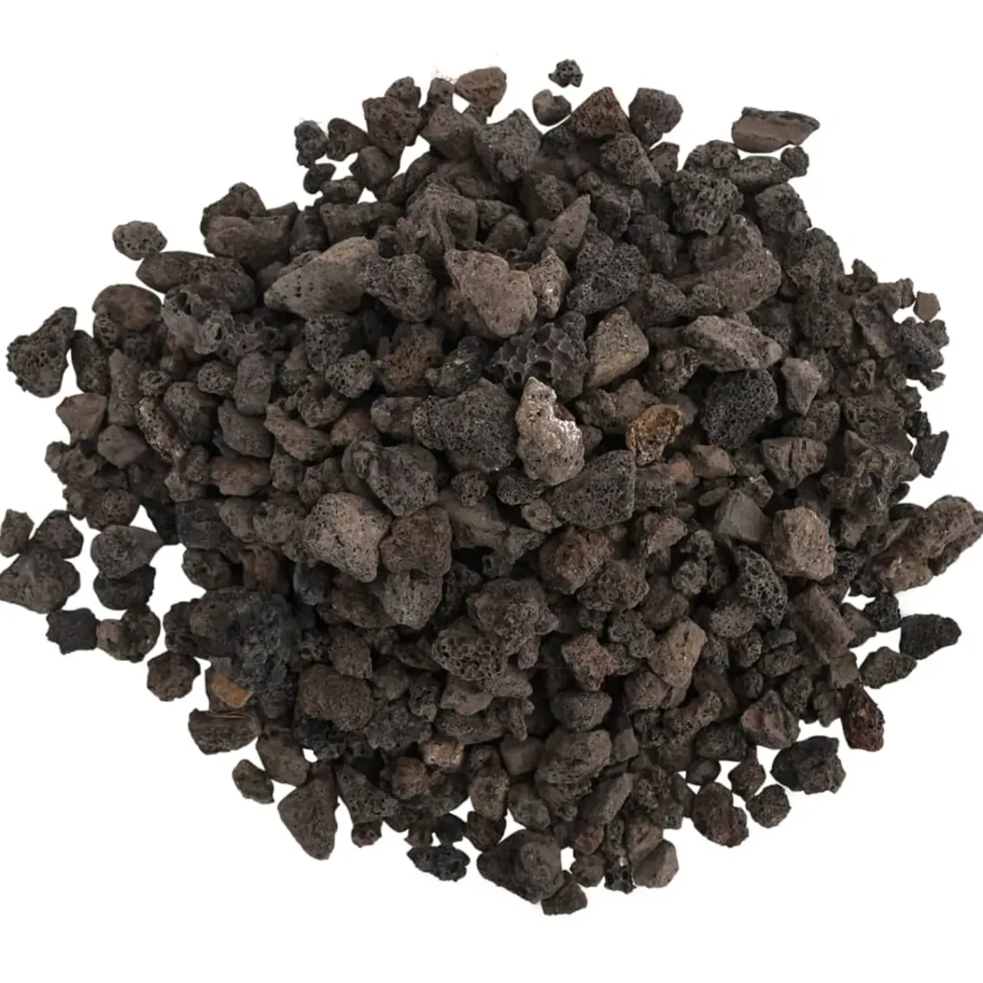 vidaXL Lavasteen Zwart 1-2 Cm (10 Kg) Vulkanisch Lavasteen