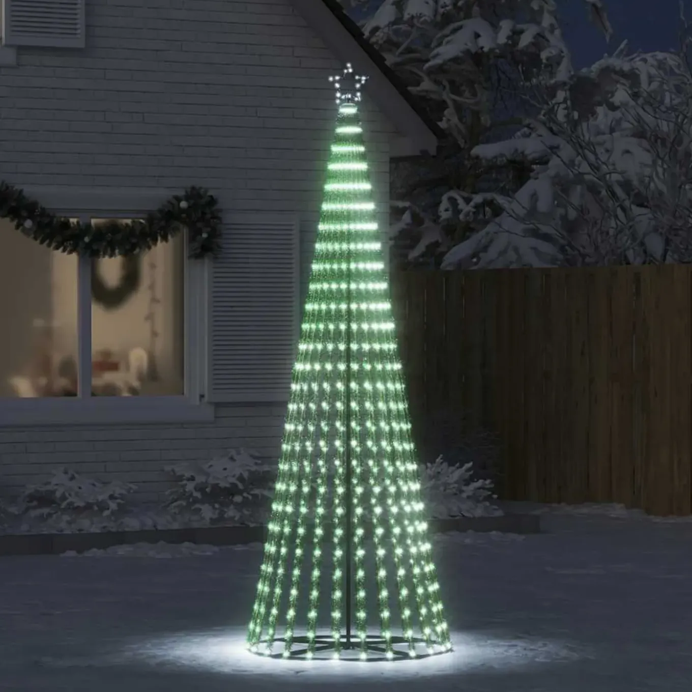 Vidaxl Led-kunstkerstboom 1 Wit 247 Cm