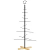 vidaXL -metalen Kerstboom -zwart -120 Cm -staal