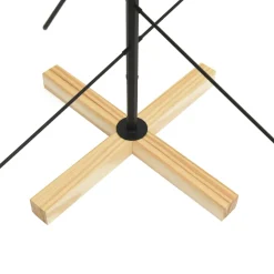 vidaXL -metalen Kerstboom -zwart -120 Cm -staal