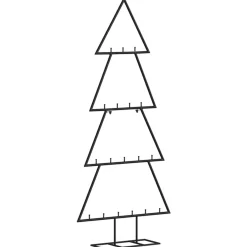 vidaXL Metalen Kunstkerstboom 1 Zwart 90 Cm