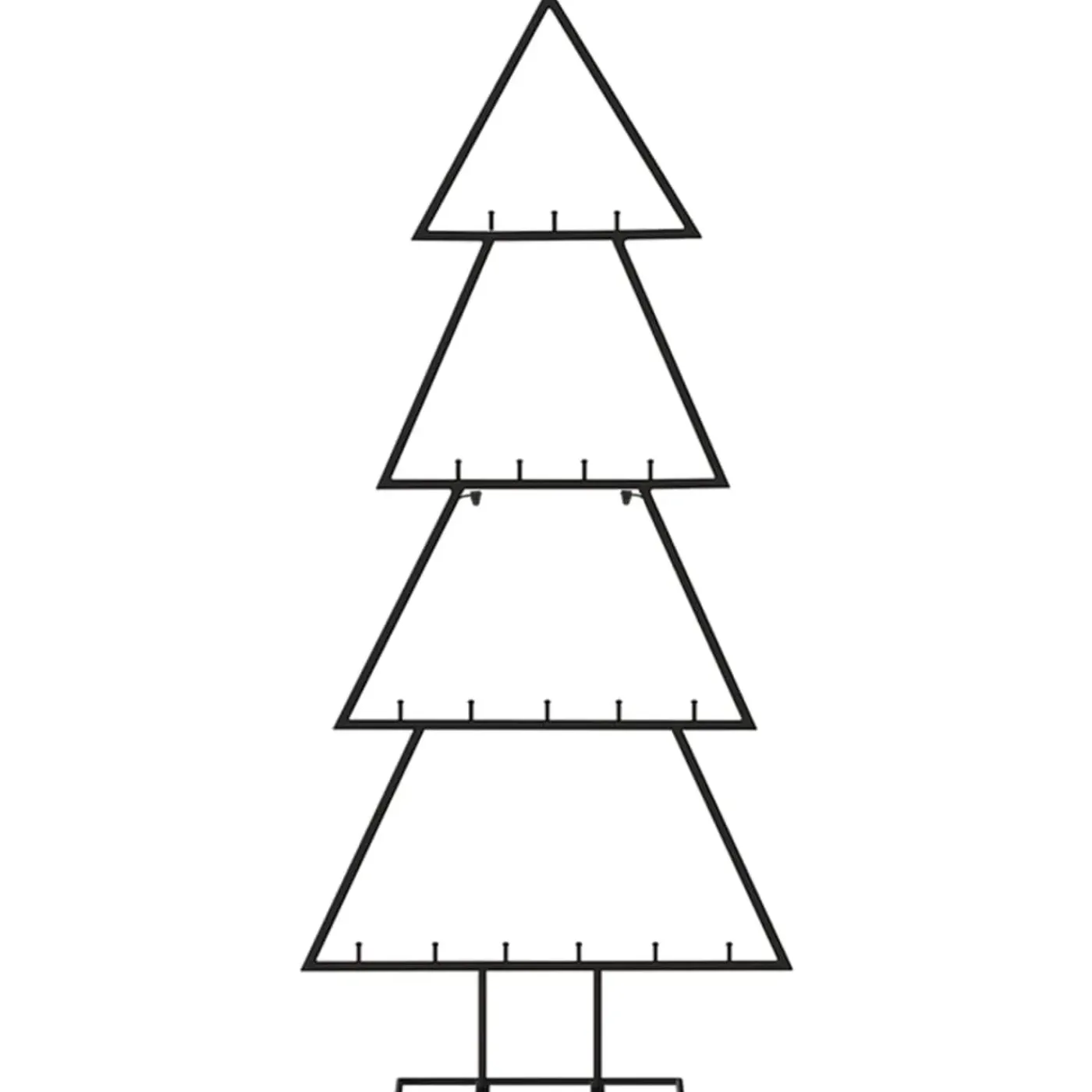vidaXL Metalen Kunstkerstboom 1 Zwart 90 Cm