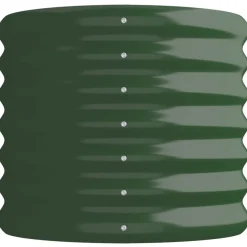 Vidaxl -plantenbak -groen -114 X 40 X 36 Cm -staal