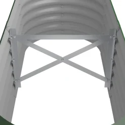 Vidaxl -plantenbak -groen -114 X 40 X 36 Cm -staal