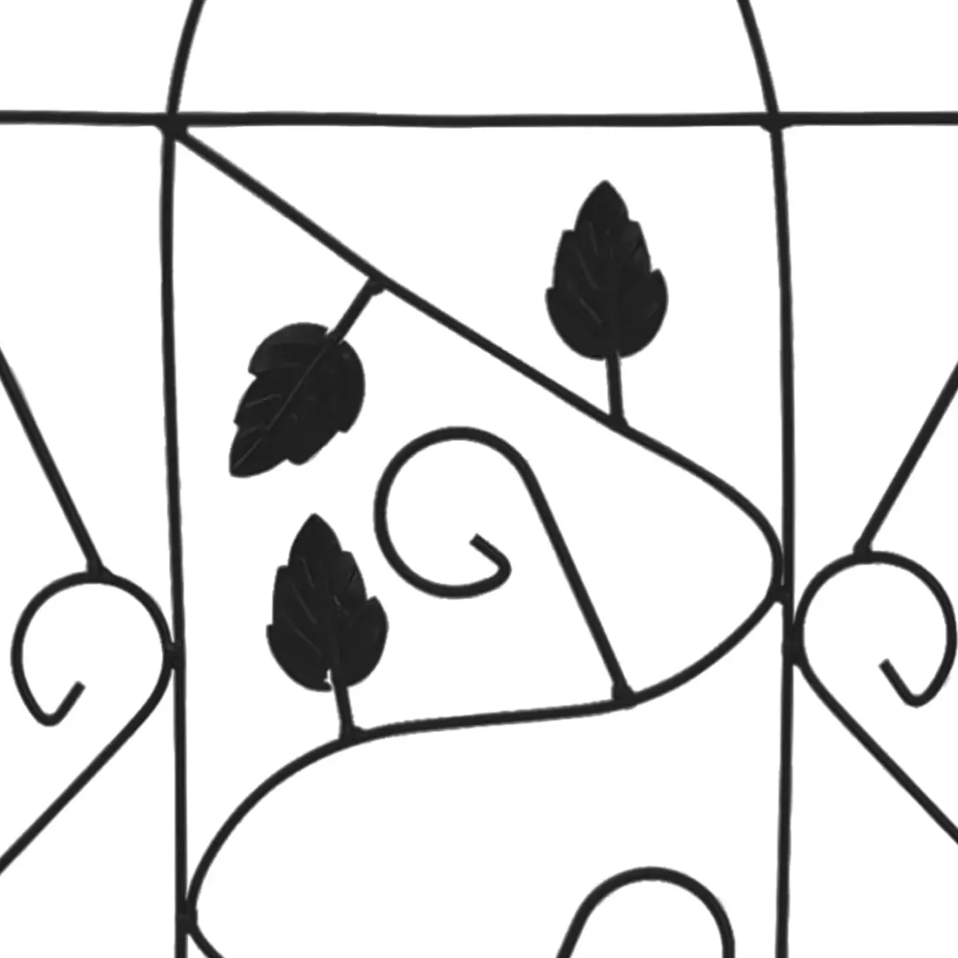 Vidaxl Plantenrek 3 Zwart Klimrek