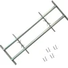 vidaXL Raam Hekwerk 1 Zilver 1000-1500 mm raambeveiliging