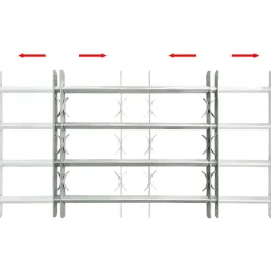 vidaXL Raam Hekwerk 1 Zilver 700-1050 mm raambeveiliging