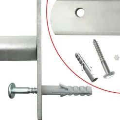 vidaXL Raam Hekwerk 1 Zilver 700-1050 mm raambeveiliging