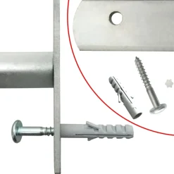 vidaXL Raam Hekwerk 1 Zilver 700-1050 mm raambeveiliging