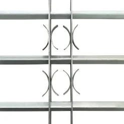 vidaXL Raam Hekwerk 1 Zilver 700-1050 mm raambeveiliging
