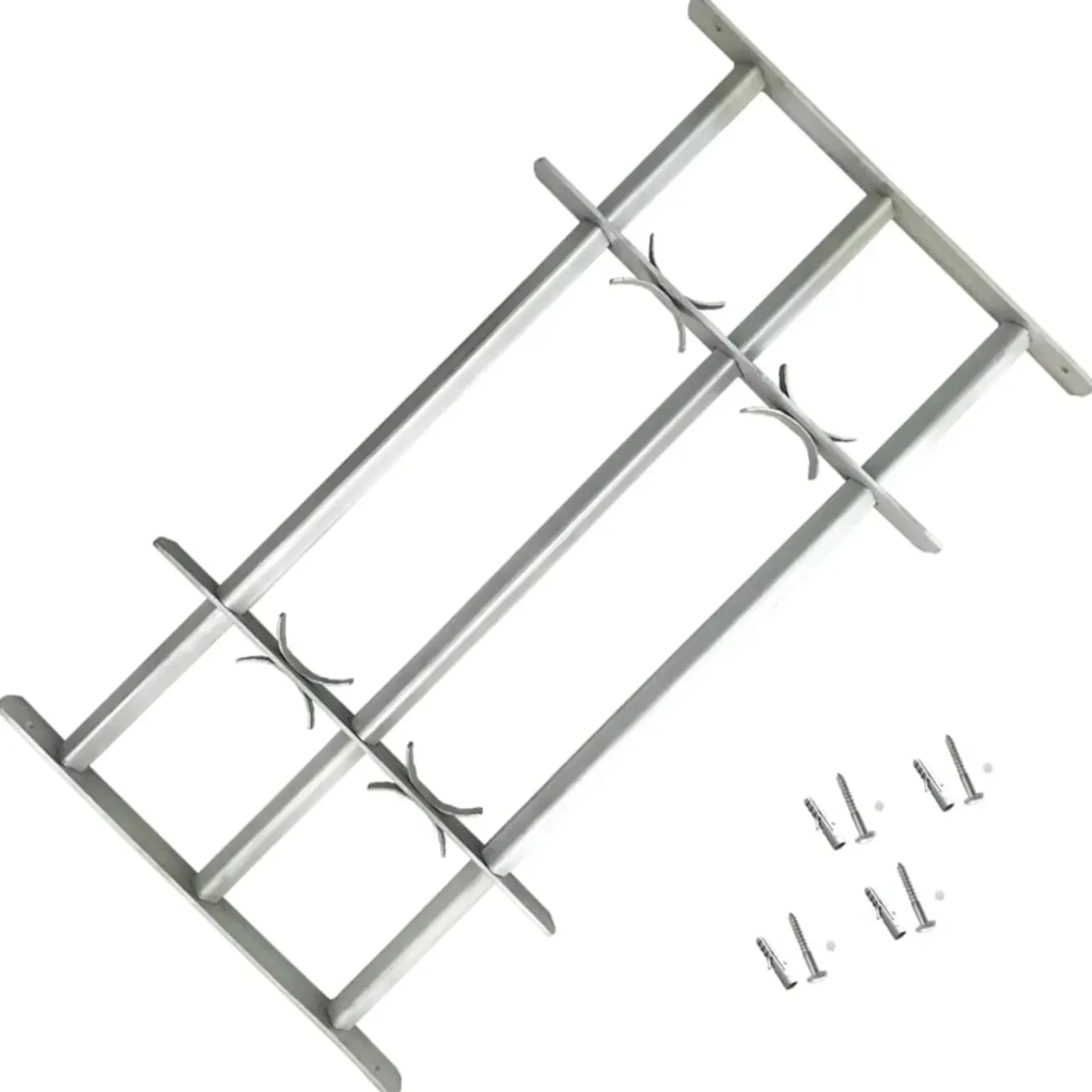 vidaXL Raam Hekwerk 1 Zilver 700-1050 mm raambeveiliging