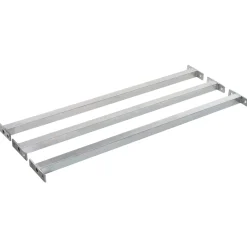 vidaXL - Raamstang - Verstelbaar - Staal - Zilver - 71-120 Cm - 3 Stuk