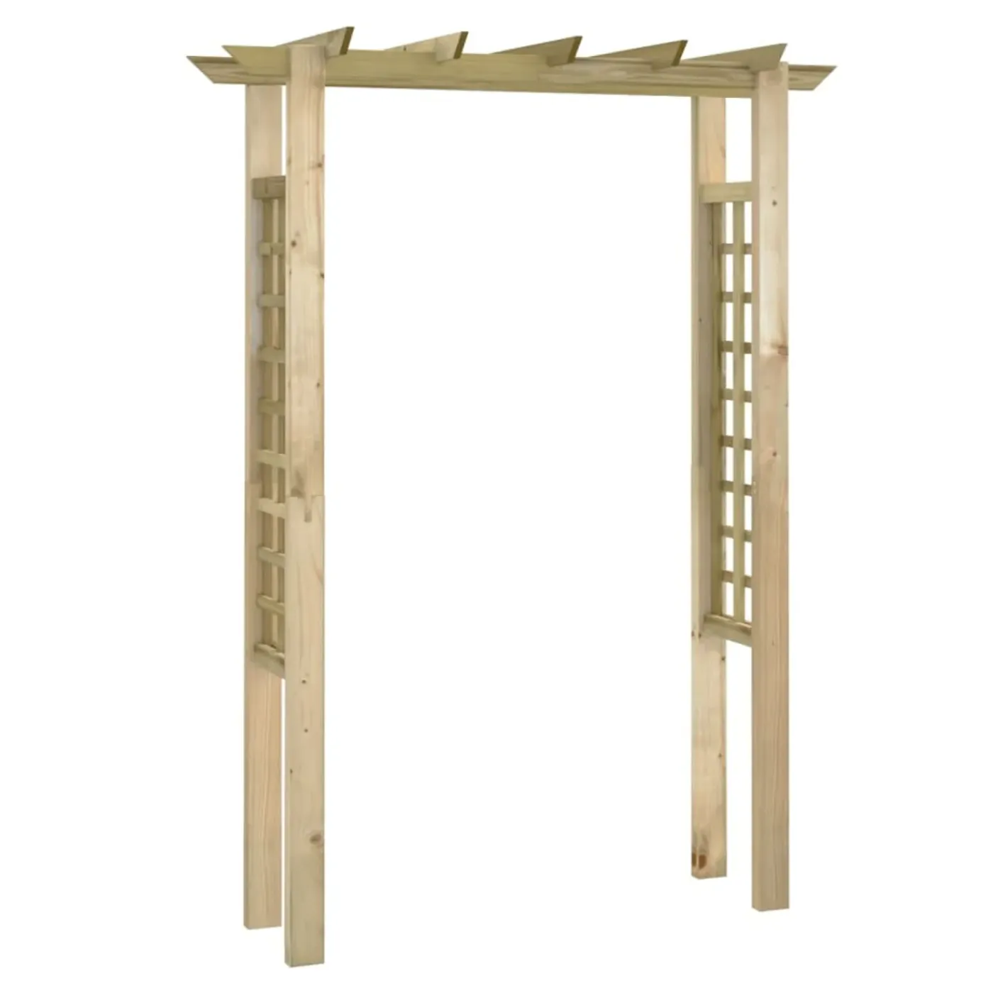 vidaXL - Rozenboog - Rotbestendig - Grenenhout - Groen - 150x60x204 Cm