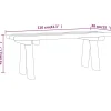 vidaXL -tuinbank -bruin -110 X 38 X 45 Cm -grenenhout
