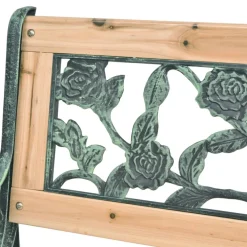 Vidaxl - Tuinbank - Hout & Smeedijzer - Bruin - 122x51x73 Cm