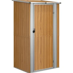 vidaXL -tuinhuisje -bruin -staal