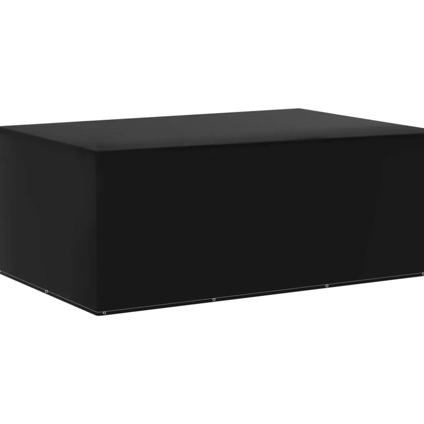 Vidaxl -tuinmeubel Hoes -zwart -143 X 225 X 90 Cm -polyetheen