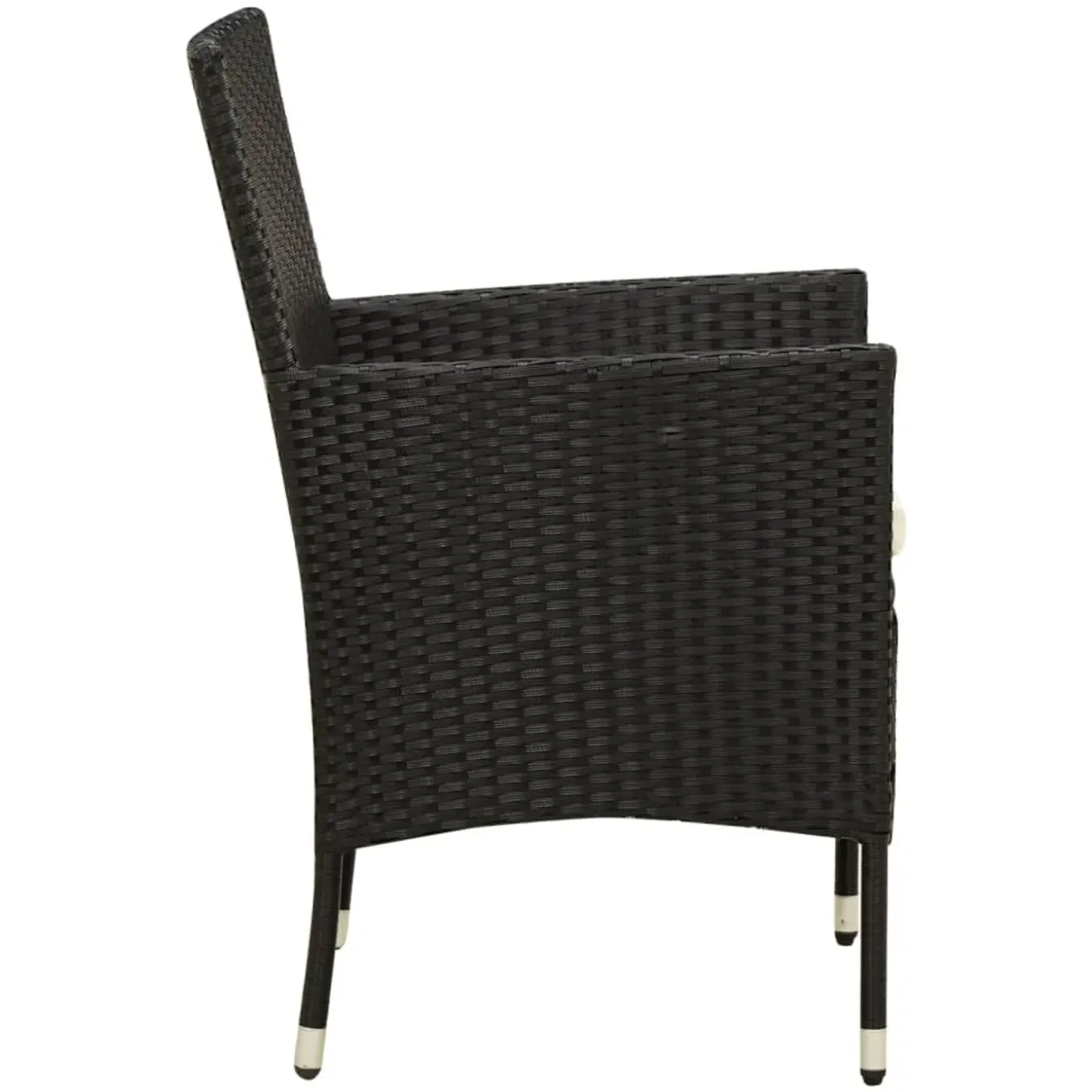 Vidaxl Tuinset Zwart 190 Cm Tafellengte Eethoek