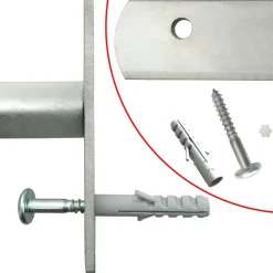 vidaXL 1 Zilver 500-650 mm
