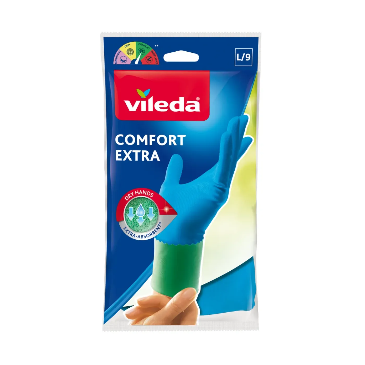 Vileda handschoenen Comfort Extra L