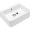 Villeroy & Boch O.novo Gootsteen - Met Overloop - 59.5x50x20cm Ceramicplus - White Alpine (glans