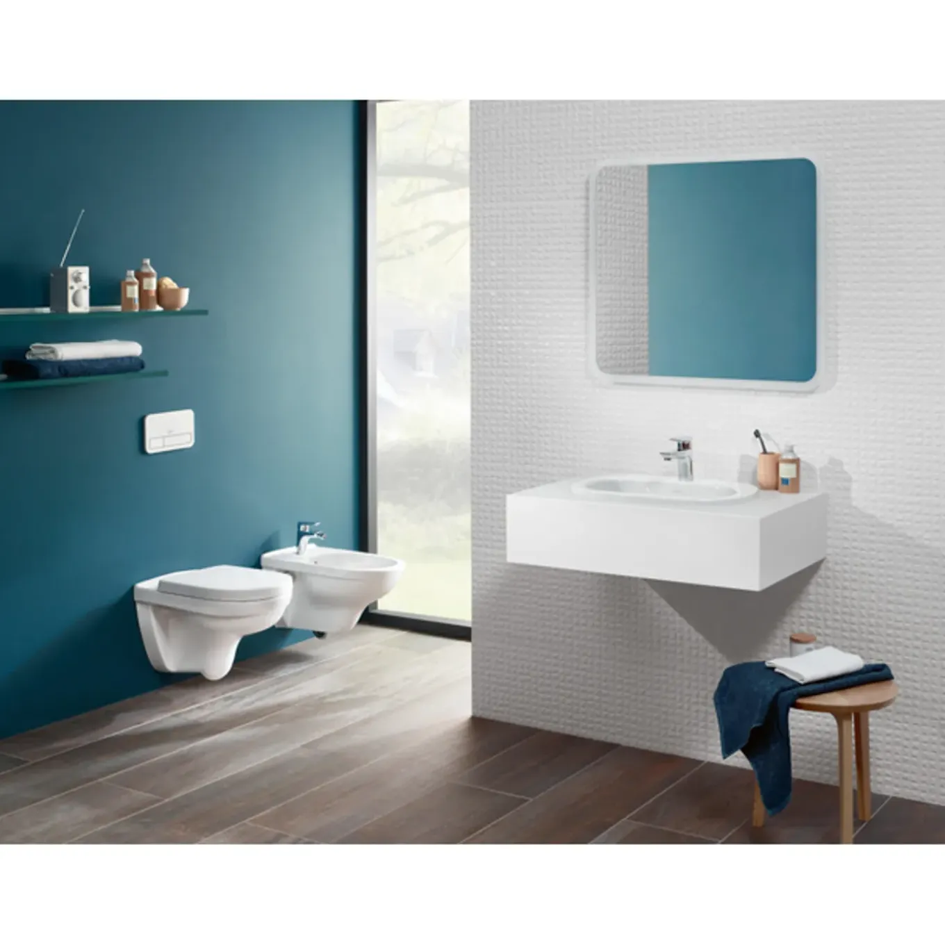 Villeroy & Boch O.novo Wandbidet - Met Overloop - 1 Kraangat - White Alpine (glans Wit)