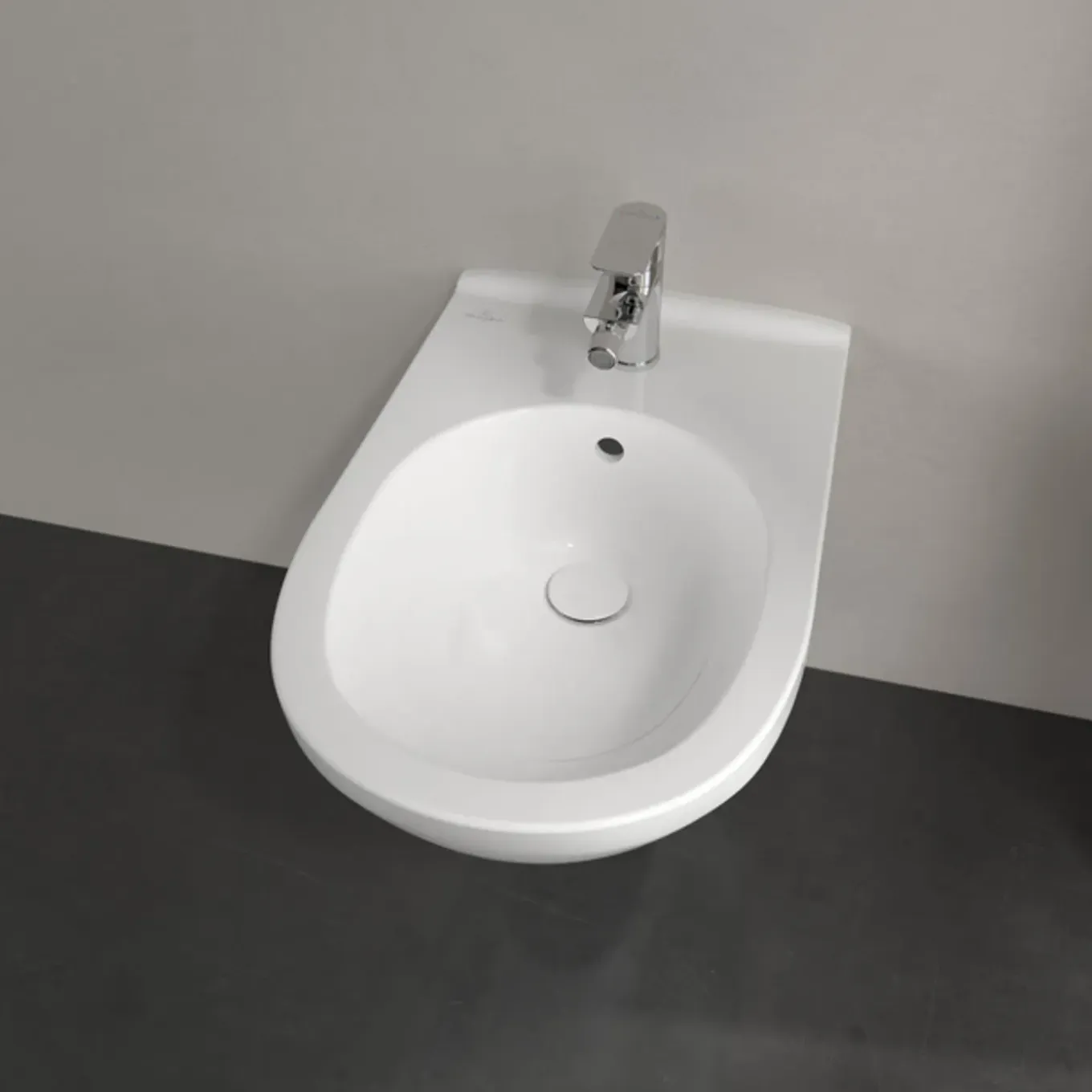 Villeroy & Boch O.novo Wandbidet - Met Overloop - 1 Kraangat - White Alpine (glans Wit)