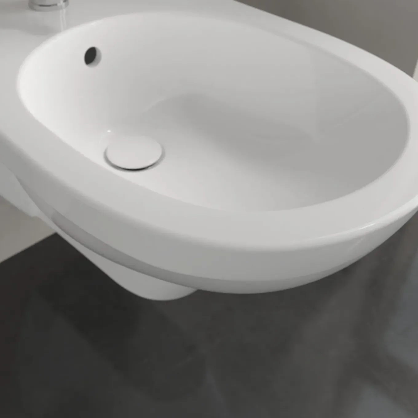Villeroy & Boch O.novo Wandbidet - Met Overloop - 1 Kraangat - White Alpine (glans Wit)