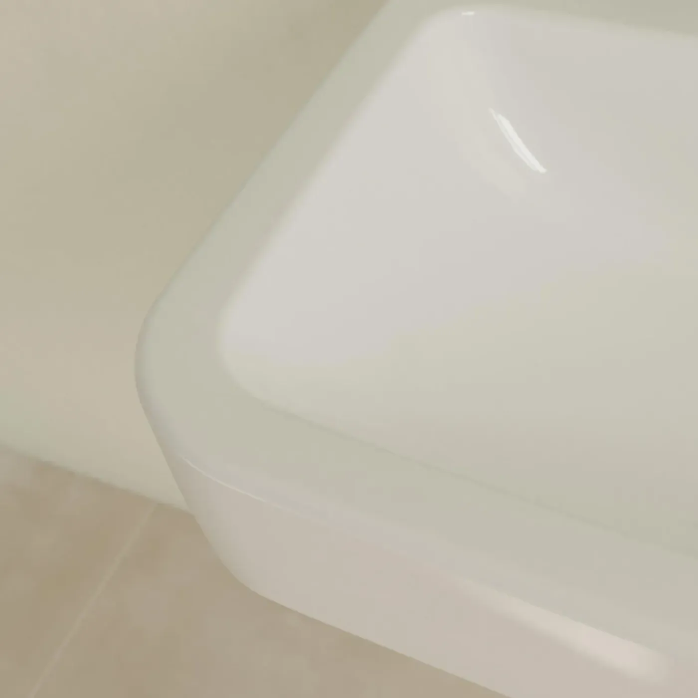 Villeroy & Boch O.novo Wastafel - 55x46cm - Met Overloop - 1 Kraangat - White Alpine (glans Wit)