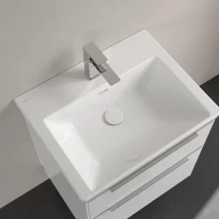 Villeroy & Boch Subway 3.0 Meubelwastafel - 60x47cm - 1 Kraangat - Met Overloop - White Alpine
