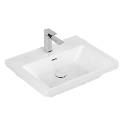 Villeroy & Boch Subway 3.0 Meubelwastafel - 60x47cm - 1 Kraangat - Met Overloop - White Alpine
