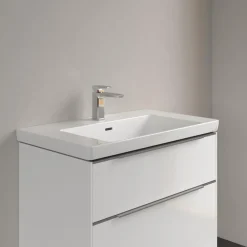 Villeroy & Boch Subway 3.0 Meubelwastafel - 80x47cm - 1 Kraangat - Met Overloop - White Alpine