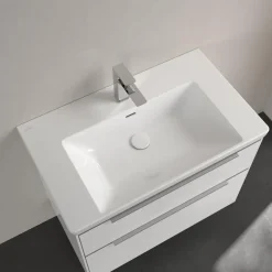 Villeroy & Boch Subway 3.0 Meubelwastafel - 80x47cm - 1 Kraangat - Met Overloop - White Alpine
