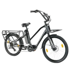 Villette Midmotor Ebike Transport Longtail 13ah 7sp Zwart