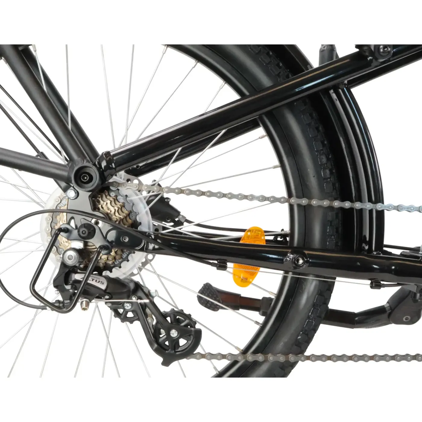 Villette Midmotor Ebike Transport Longtail 13ah 7sp Zwart