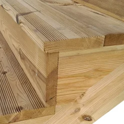 Vinuovo Milano Buitentrap 5 Gesloten Treden - Bordes L189 X B120 Cm - Leuning R+a