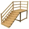 Vinuovo Milano Buitentrap 7 Gesloten Treden - Bordes L189 X B120 Cm - Leuning L+a